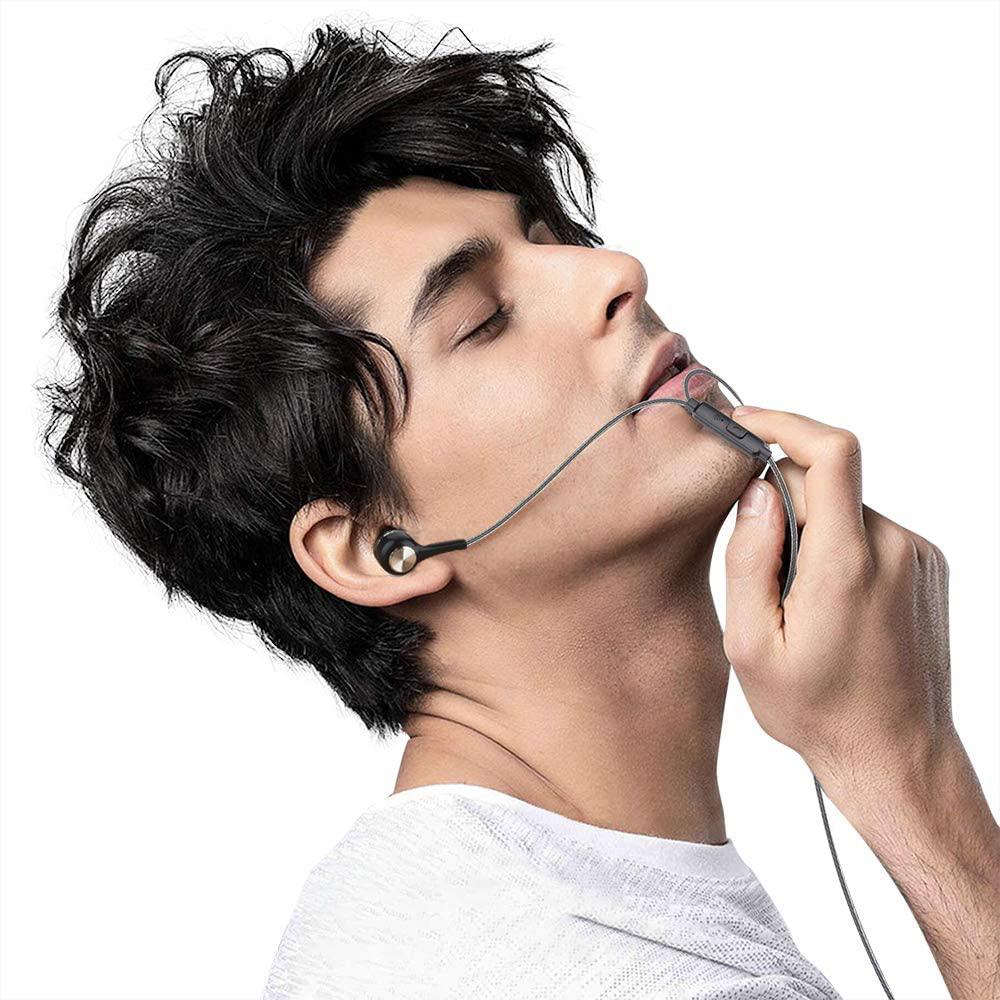 5-Pack: Earbuds Earphones with Microphone In-Ear Headphones - Tophatter Daily Deals